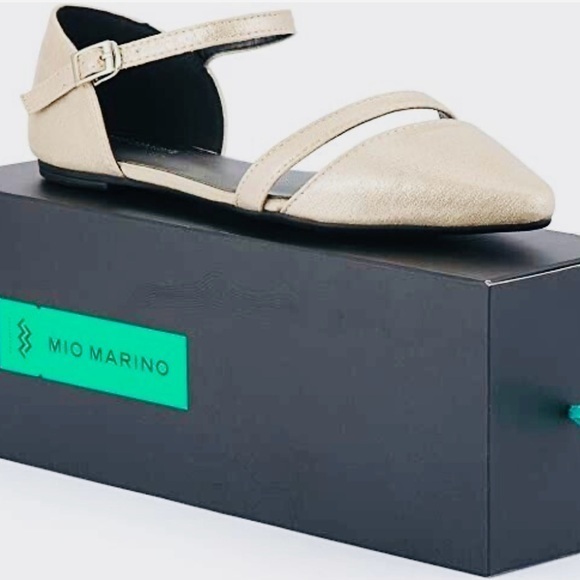 Mio Marino Ballet Flats Shoes Women Rose Gold Metallic multiple sizes - Picture 1 of 5